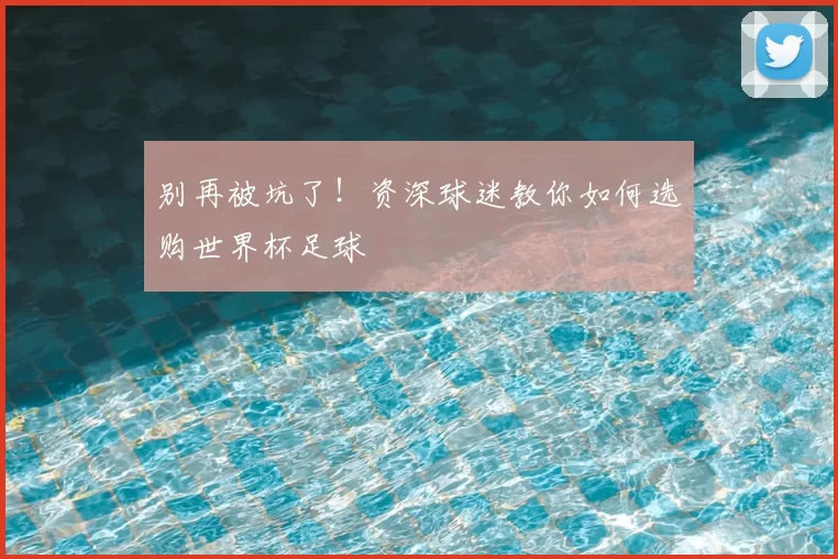 别再被坑了!资深球迷教你如何选购世界杯足球