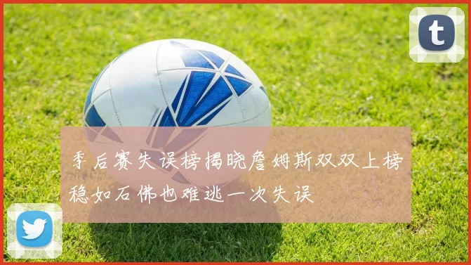 季后赛失误榜揭晓詹姆斯双双上榜稳如石佛也难逃一次失误