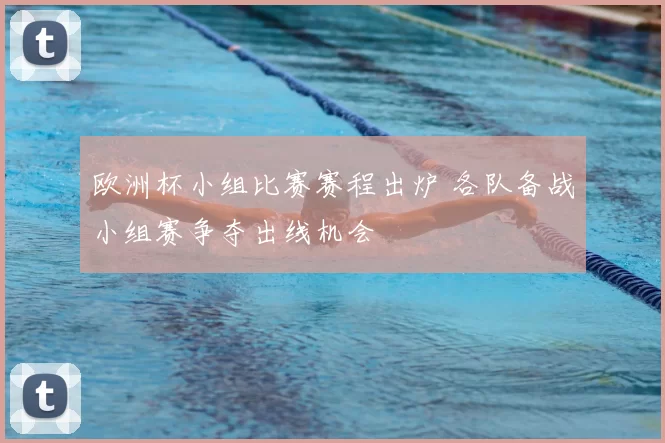 欧洲杯小组比赛赛程出炉 各队备战小组赛争夺出线机会